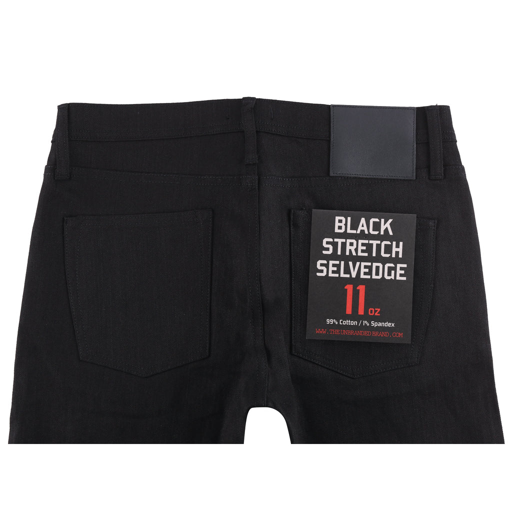 Unbranded - Skinny Fit - 11oz Black Stretch Selvedge