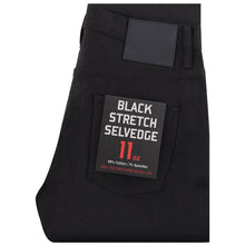 Load image into Gallery viewer, Unbranded Tight Fit - 11oz Solid Black Stretch Selvedge