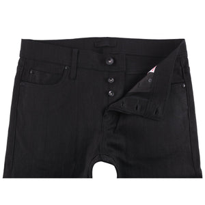 Unbranded Tight Fit - 11oz Solid Black Stretch Selvedge