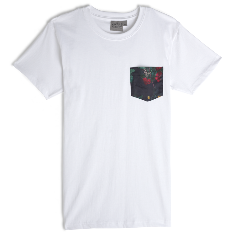 Naked & Famous - Pocket Tee Botanical Print