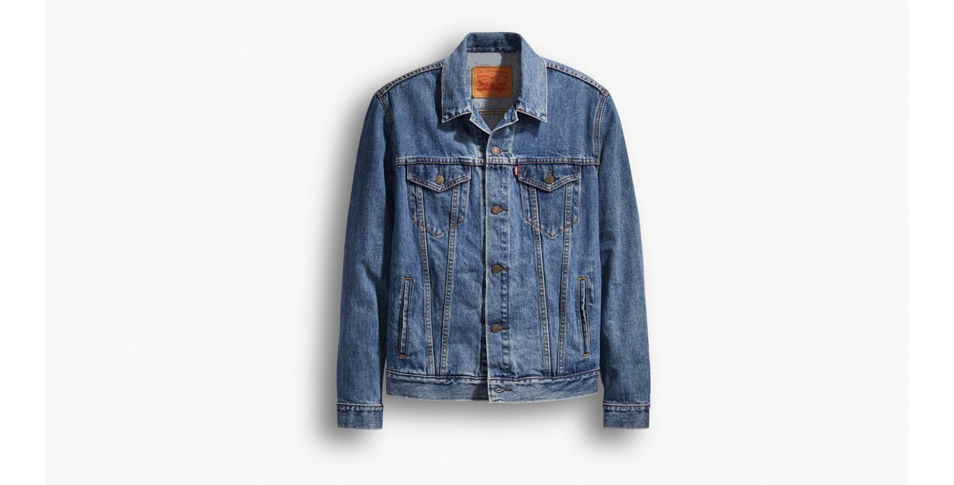 Levi's trucker medium on sale stonewash